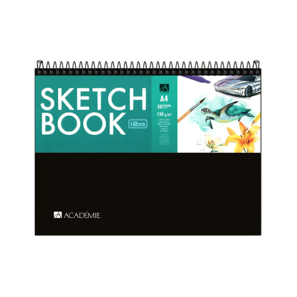 Sketchbook A4 Espiral Académie Sense Tilibra | Capa Plástica